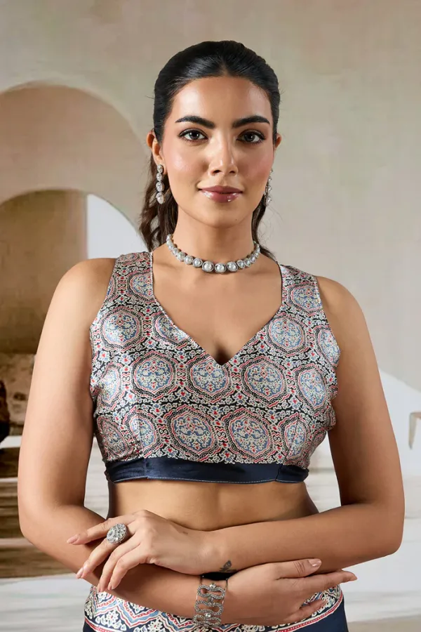Grease_Black_Ajrakh_Printed_Satin_Crepe_Silk_Saree