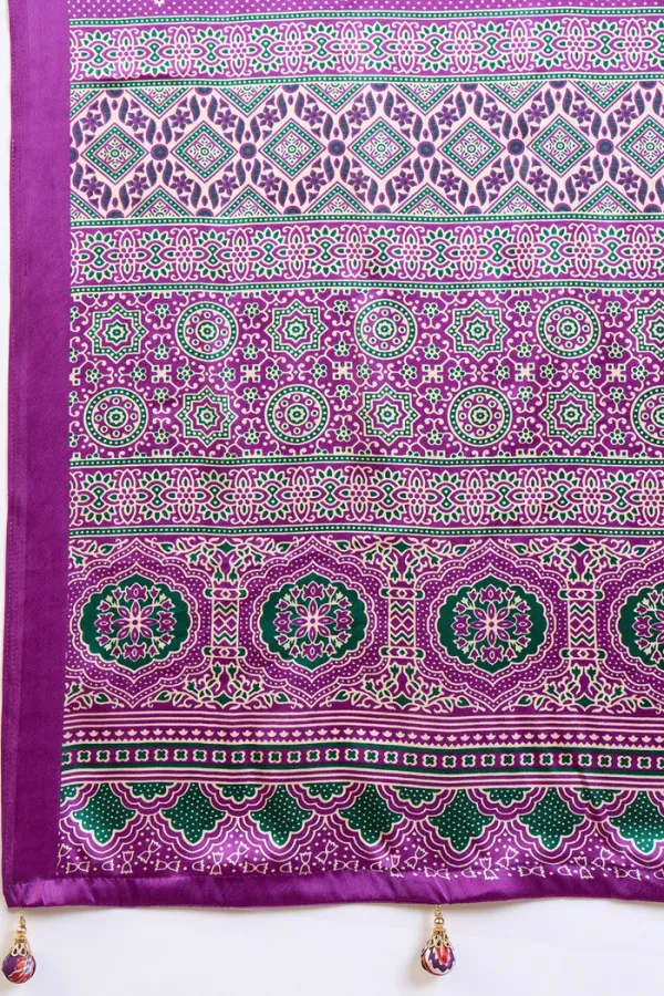 Ivory_Cream_and_Purple_Ajrakh_Printed_Satin_Crepe_Silk_Saree