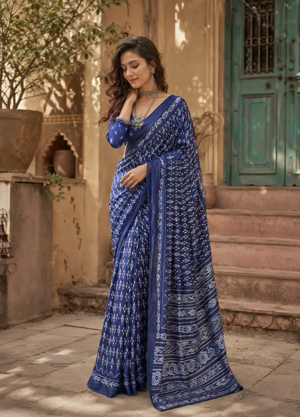 Royal_Blue_Ajrakh_Patola_Modal_Silk_Saree