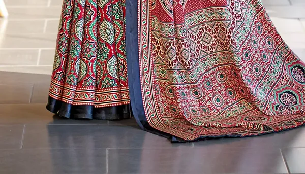Luxurious_Maroon_Ajrakh_Printed_Soft_Modal_Silk_Natural_Print_Saree