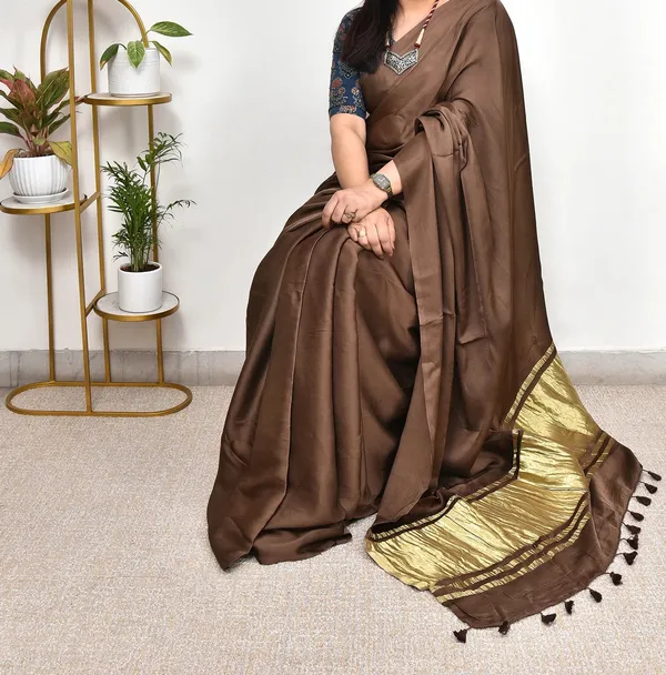 PLAIN_MODAL_SILK_SAREE_WITH_TISSUE_PALLU