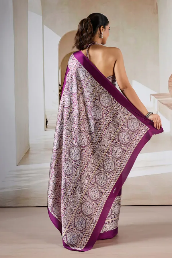 Purple_pizzazz_Ajrakh_Printed_Satin_Crepe_Silk_Saree