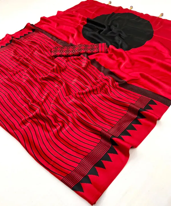 Red_And_Black_Modal_Silk_Saree