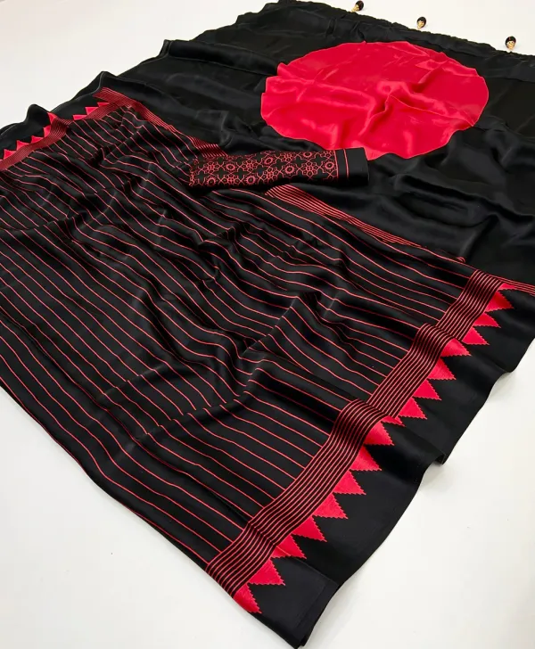 Red_And_Black_Modal_Silk_Saree