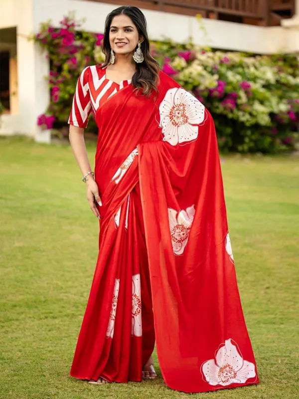 Soft_Gajji_Red_Sattin_Crape_Silk_Floral_Printed_Celebrity_Inspired_Sarees.