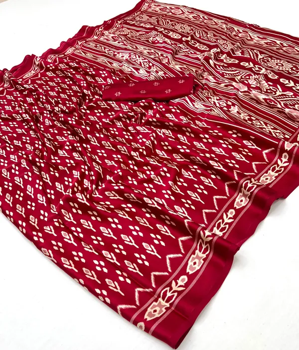 Soft_Maroon_Ajrakh_Patola_Printed_Satin__Saree