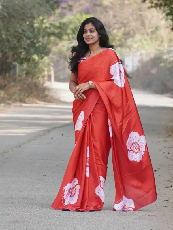 Stunning_Red_Satin_Saree_with_White_Floral_Design_–_Elegant_&_Graceful