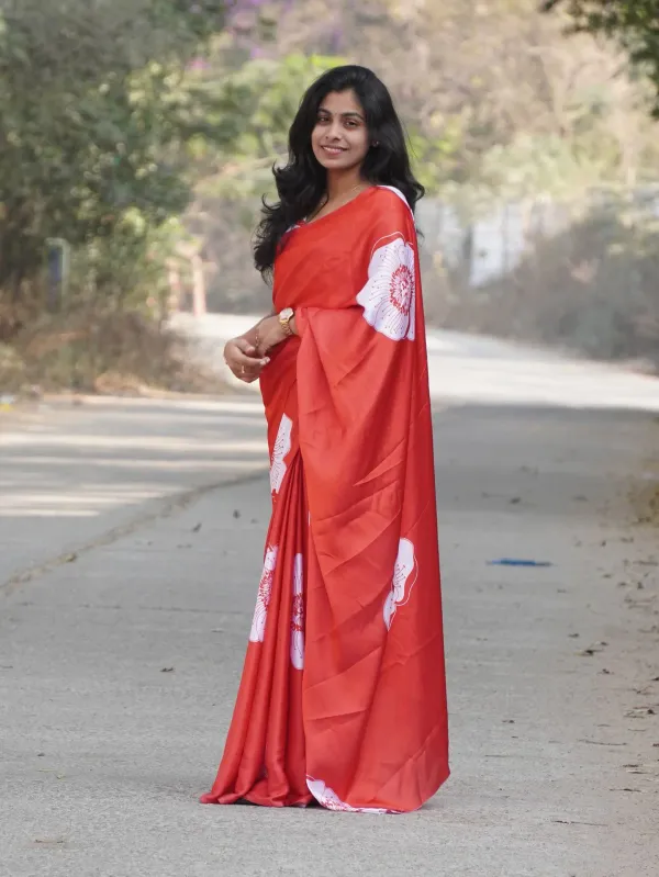 Stunning_Red_Satin_Saree_with_White_Floral_Design_–_Elegant_&_Graceful