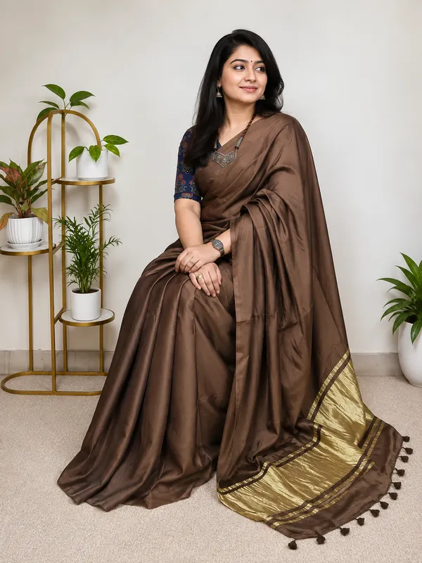 PLAIN_MODAL_SILK_SAREE_WITH_TISSUE_PALLU