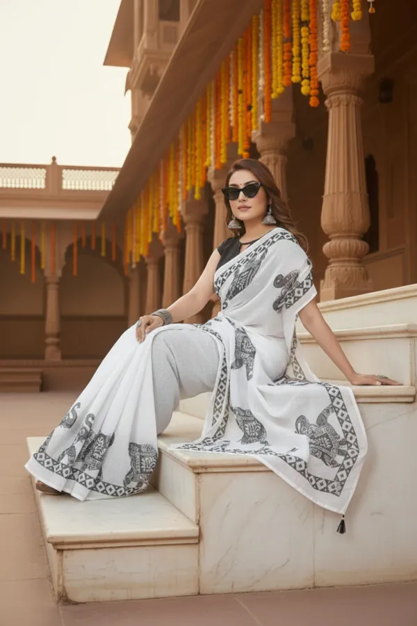 Women's_Linen_Cotton_Printed_Saree_With_Unstitched_Blouse