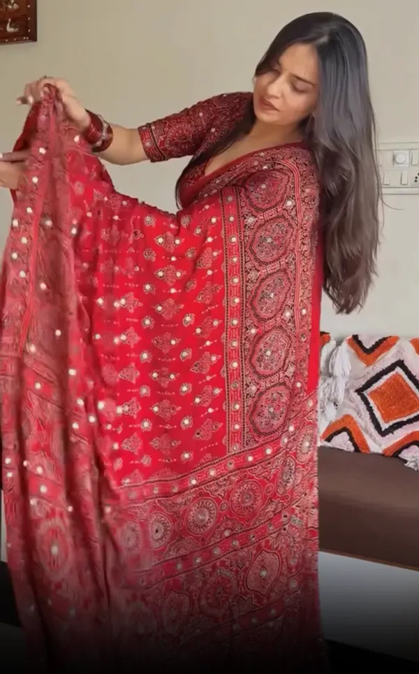 Traditional_Red_Ajrakh_Print_Motifs_And_Real_Mirror_Work_Detailing.