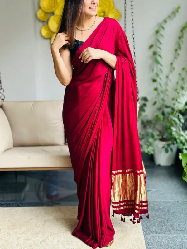 MAROON_MODAL_SILK_SAREE