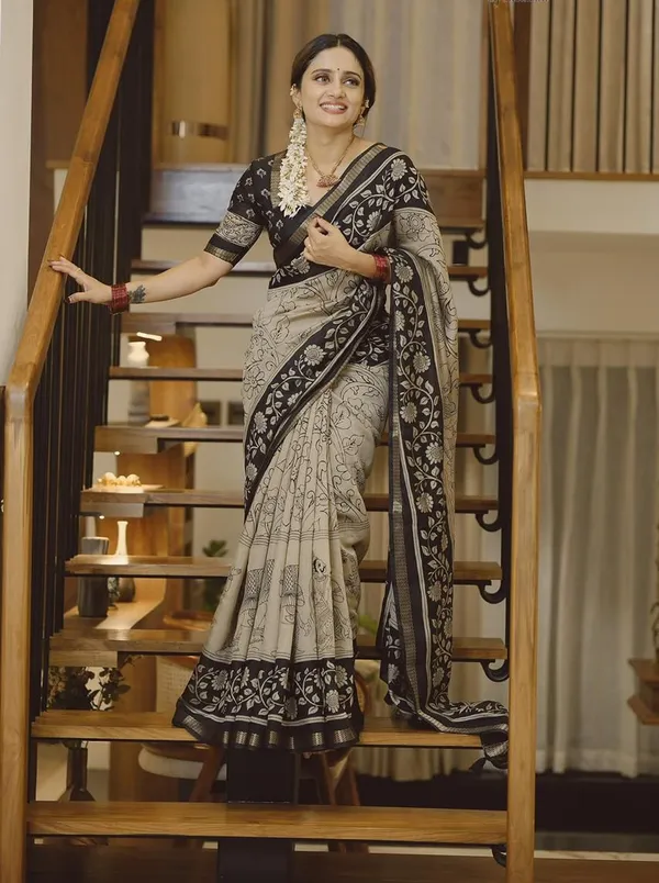MADHURA_ELEPHANT_MUL_COTTON_KALAMKARI_SAREE