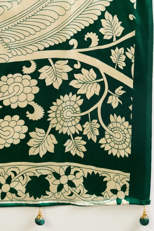 Evergreen_Kalamkari_Printed_Satin_Silk_Saree