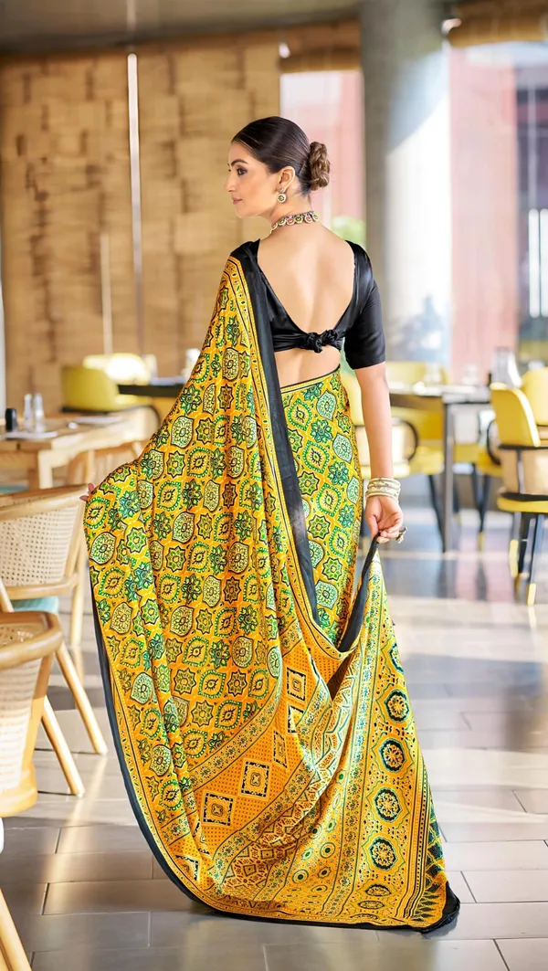 Brilliant_Yellow_Ajrakh_Printed_Soft_Modal_Silk_Natural_Print_Saree