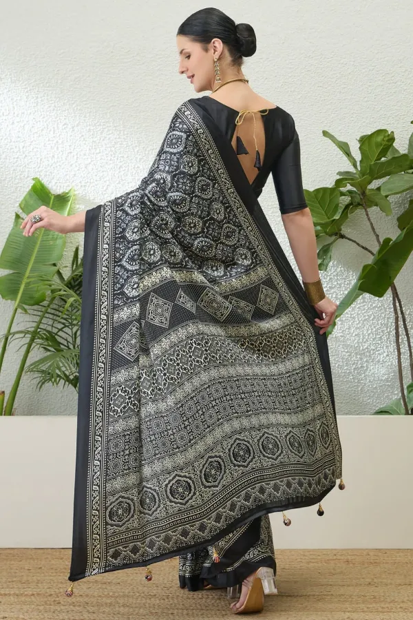 Black_Ajrakh_Printed_Soft_Modal_Silk_Natural_Print_Saree