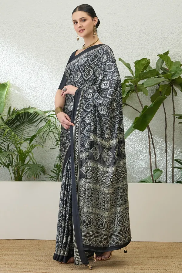 Black_Ajrakh_Printed_Soft_Modal_Silk_Natural_Print_Saree