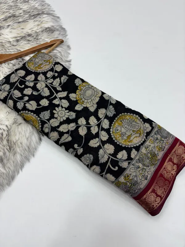 BLACK_COLOR_PEACOCK_PALLU_MANGALKARI_SAREE