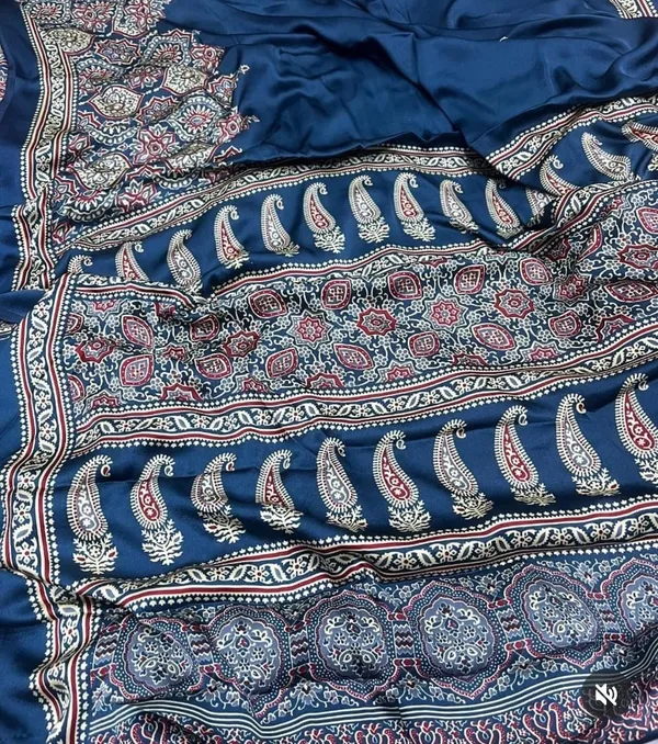 TEAL_COLOR_HALF_AND_HALF_SAREE