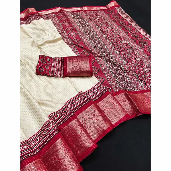 Traditional_Cream_and_Maroon_Saree_with_Elegant_Golden_Weaving_and_Subtle_Border