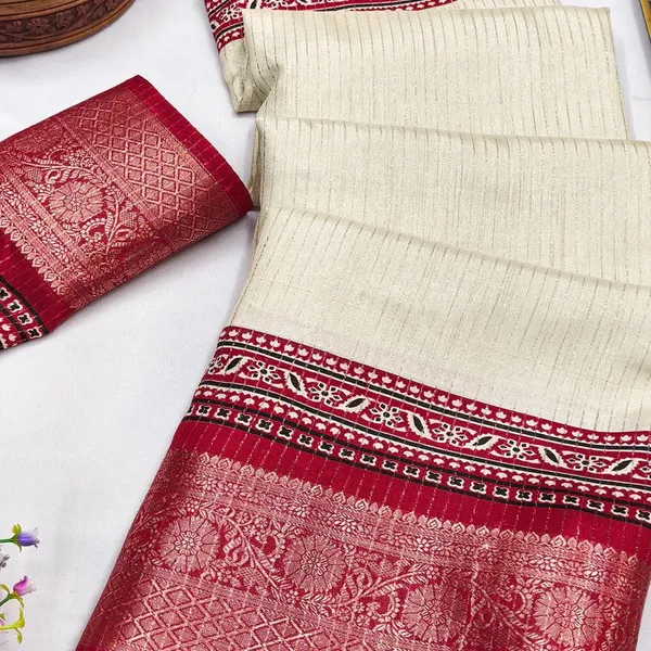 Traditional_Cream_and_Maroon_Saree_with_Elegant_Golden_Weaving_and_Subtle_Border