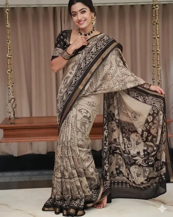 TRADITIONAL__KALAMKARI_PALLU_SAREE