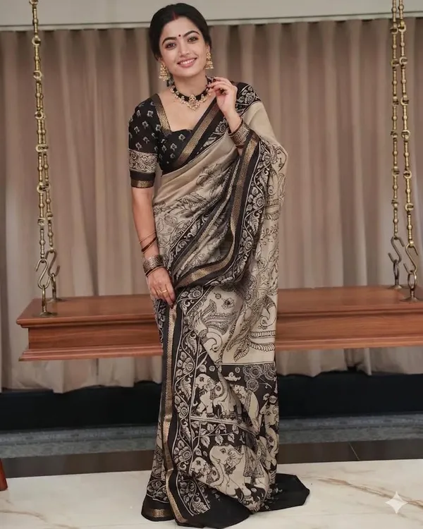 TRADITIONAL__KALAMKARI_PALLU_SAREE