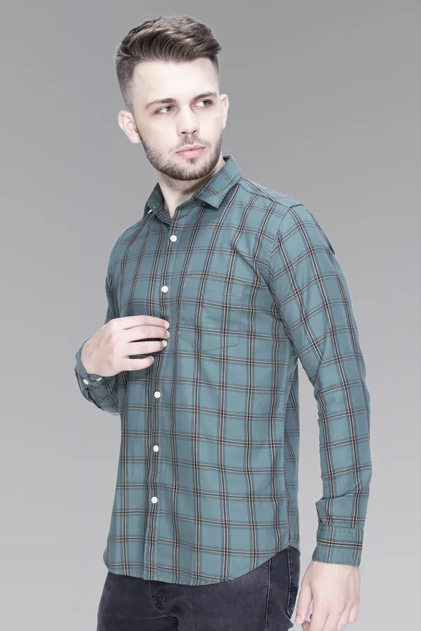 Teal_Cotton_Checks_Slim_Fit_Full_Sleeve_Shirt_For_Men