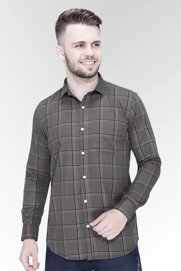 Grey_Cotton_Checks_Slim_Fit_Full_Sleeve_Shirt_For_Men
