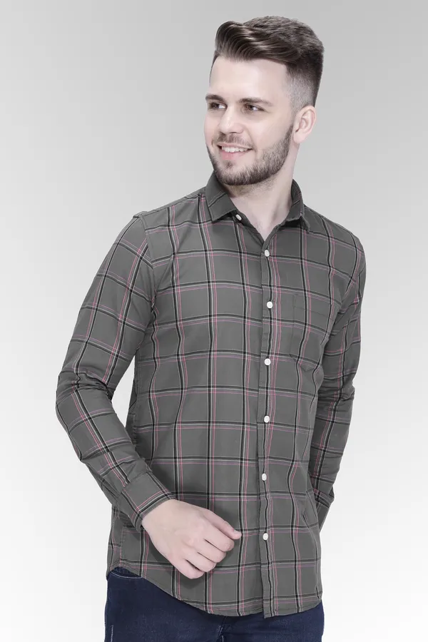 Grey_Cotton_Checks_Slim_Fit_Full_Sleeve_Shirt_For_Men