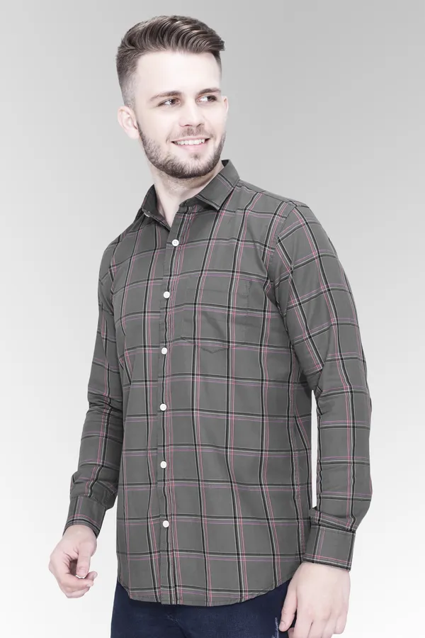 Grey_Cotton_Checks_Slim_Fit_Full_Sleeve_Shirt_For_Men