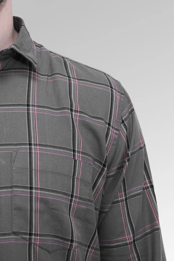 Grey_Cotton_Checks_Slim_Fit_Full_Sleeve_Shirt_For_Men