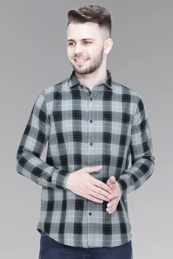 Grey_Cotton_Checks_Slim_Fit_Full_Sleeve_Shirt_For_Men