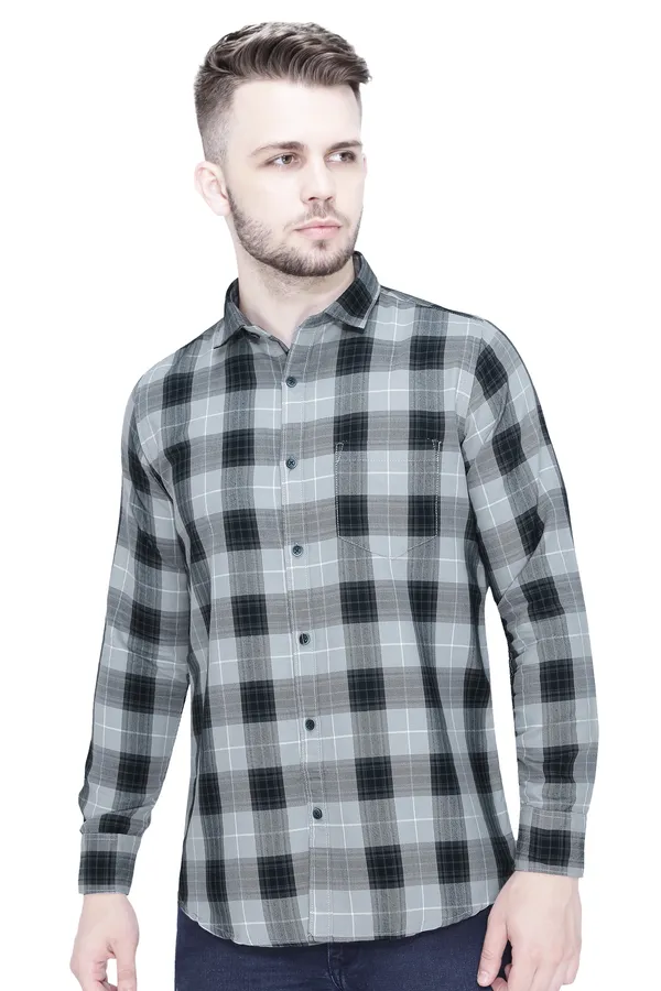 Grey_Cotton_Checks_Slim_Fit_Full_Sleeve_Shirt_For_Men