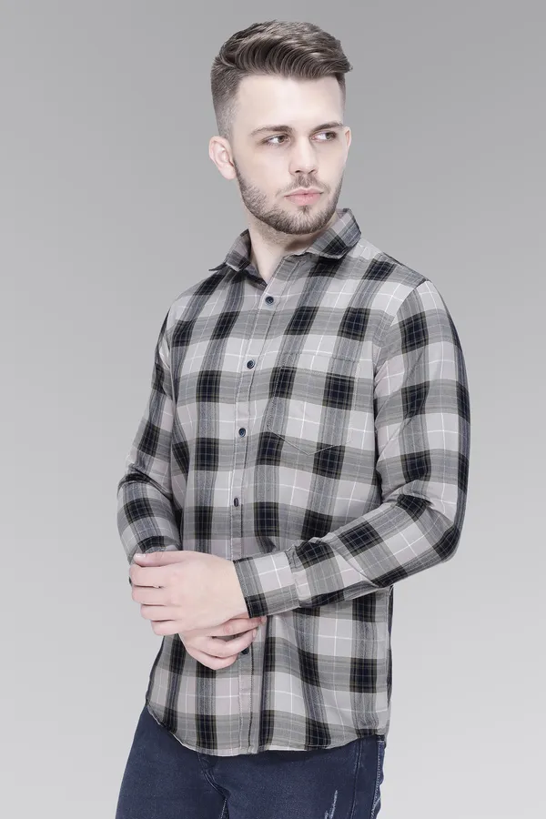 Grey_Cotton_Checks_Slim_Fit_Full_Sleeve_Shirt_For_Men
