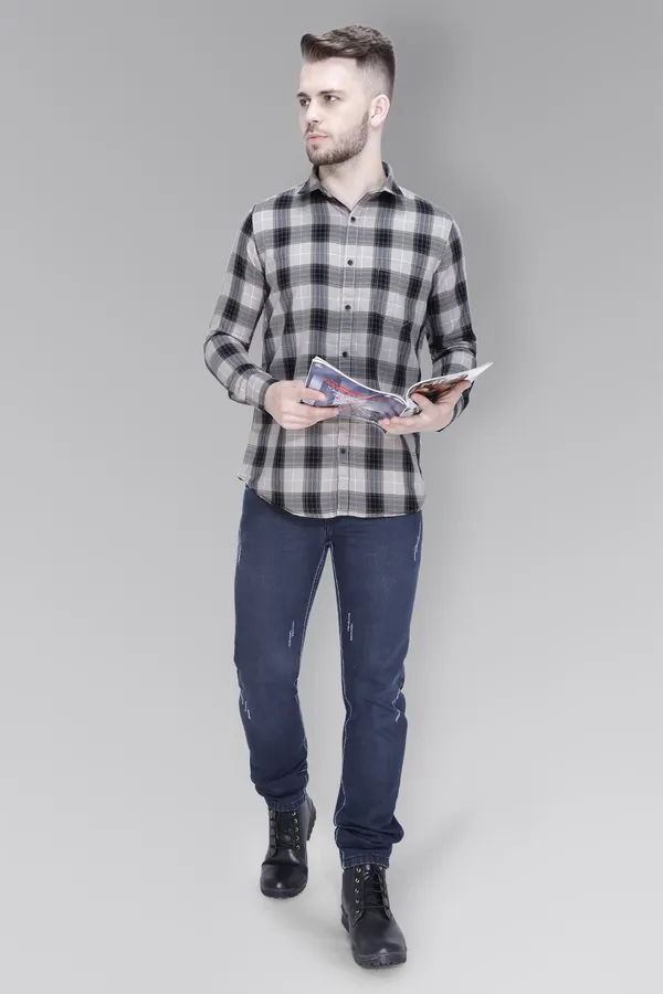 Grey_Cotton_Checks_Slim_Fit_Full_Sleeve_Shirt_For_Men