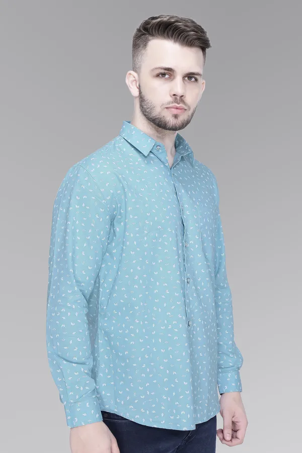 Blue_Cotton_Leaf_Regular_Fit_Full_Sleeve_Shirt_For_Men
