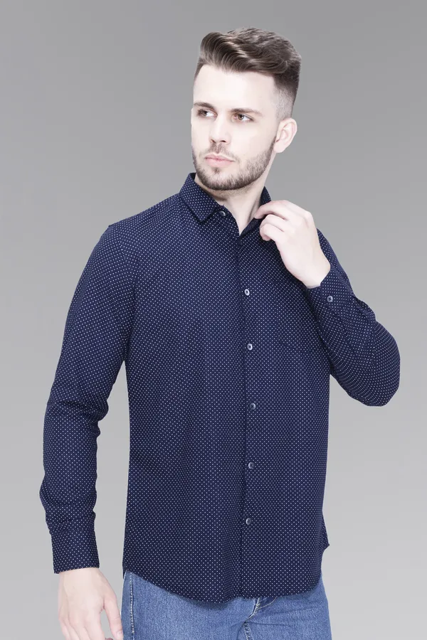 Navy_Cotton_Polka_Dot_Slim_Fit_Full_Sleeve_Shirt_For_Men