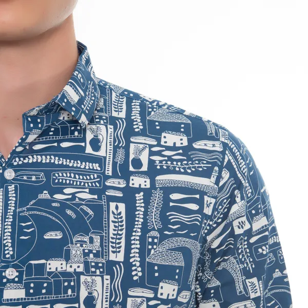Blue_Cotton_Tribal_Slim_Fit_Full_Sleeve_Shirt_For_Men