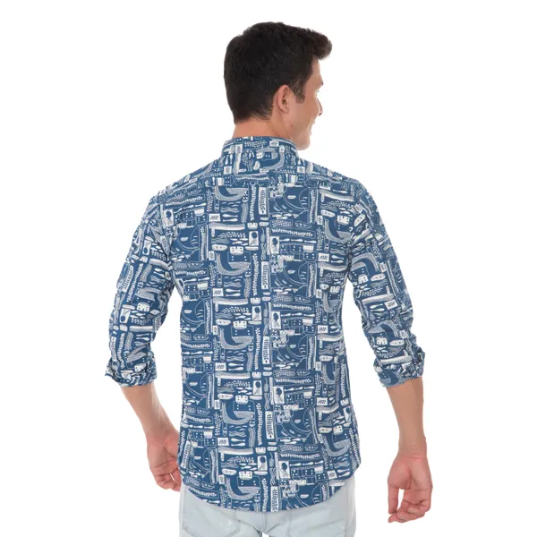 Blue_Cotton_Tribal_Slim_Fit_Full_Sleeve_Shirt_For_Men