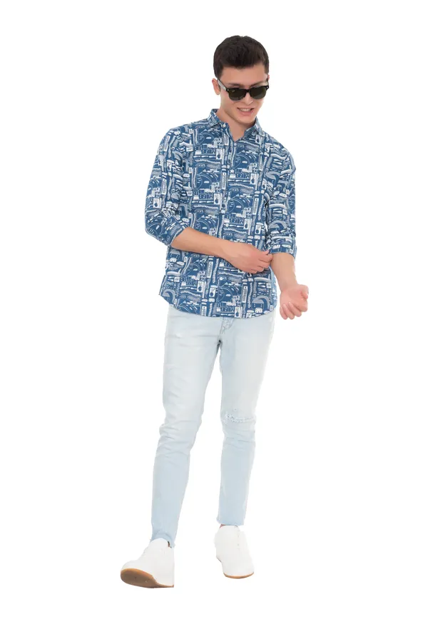 Blue_Cotton_Tribal_Slim_Fit_Full_Sleeve_Shirt_For_Men
