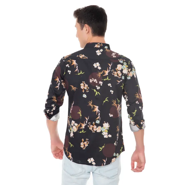 Black_Cotton_Floral_Slim_Fit_Full_Sleeve_Shirt_For_Men