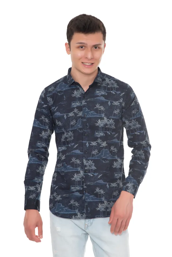 Blue_Cotton_Novelty_Slim_Fit_Full_Sleeve_Shirt_For_Men