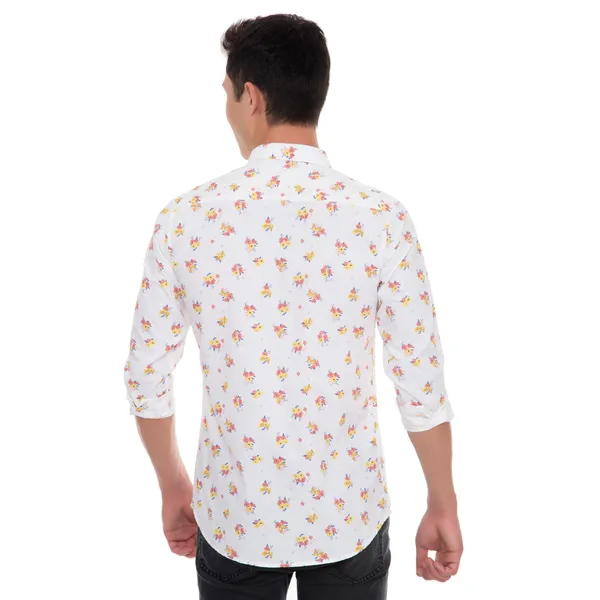 White_Cotton_Floral_Slim_Fit_Full_Sleeve_Shirt_For_Men