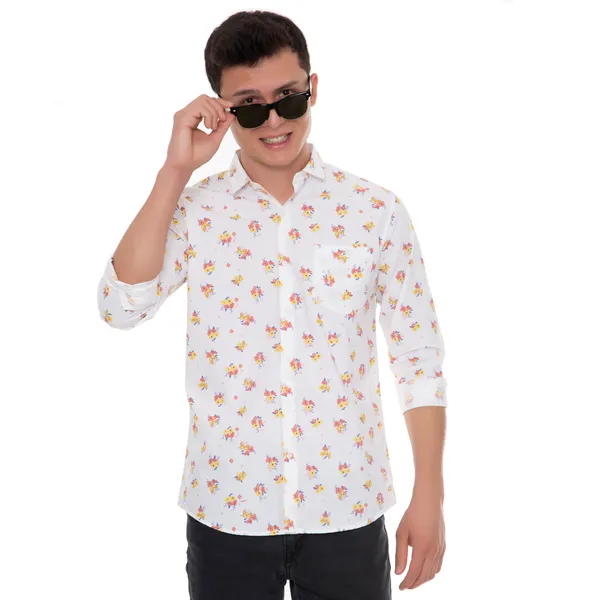 White_Cotton_Floral_Slim_Fit_Full_Sleeve_Shirt_For_Men