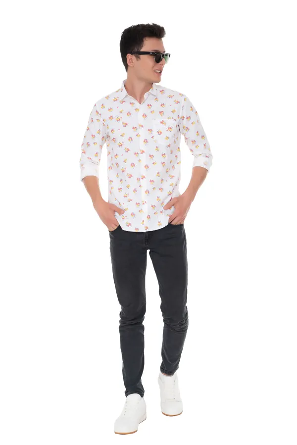 White_Cotton_Floral_Slim_Fit_Full_Sleeve_Shirt_For_Men
