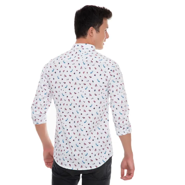 White_Cotton_Floral_Slim_Fit_Full_Sleeve_Shirt_For_Men