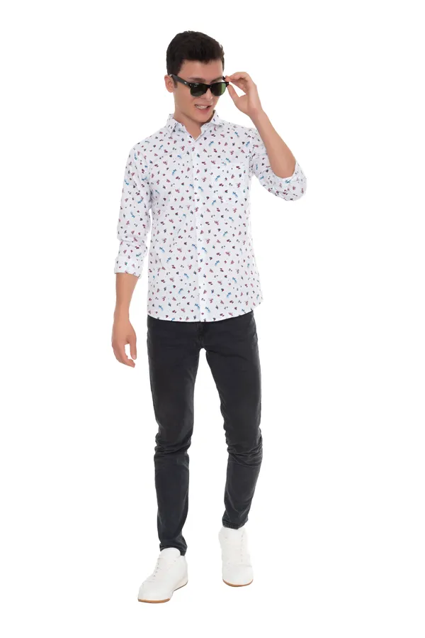 White_Cotton_Floral_Slim_Fit_Full_Sleeve_Shirt_For_Men