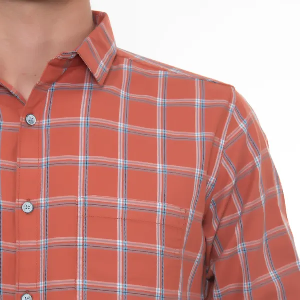 Red_Cotton_Checks_Slim_Fit_Full_Sleeve_Shirt_For_Men