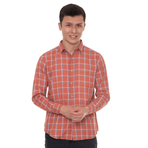 Red_Cotton_Checks_Slim_Fit_Full_Sleeve_Shirt_For_Men